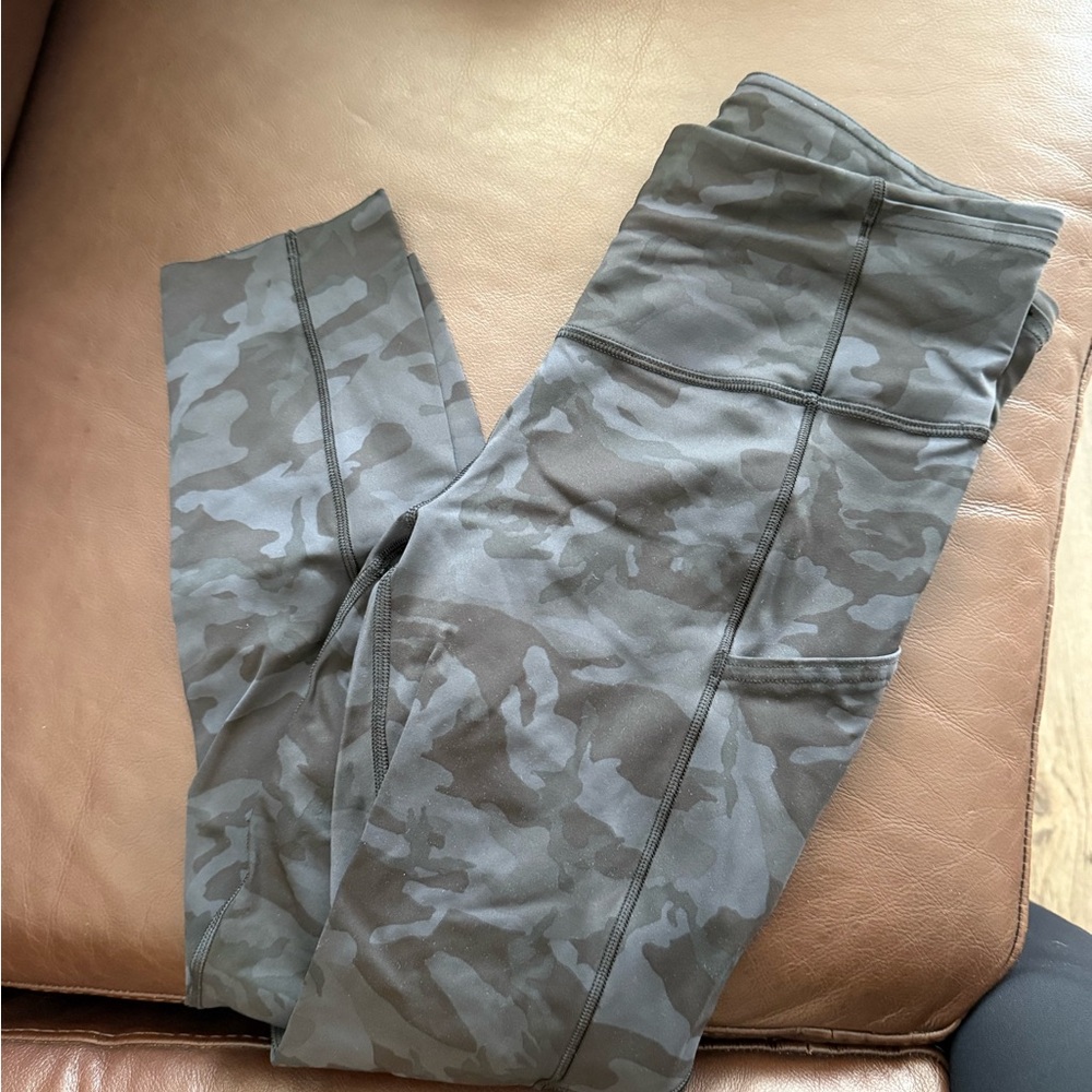 lululemon athletica Charcoal Camo Leggings